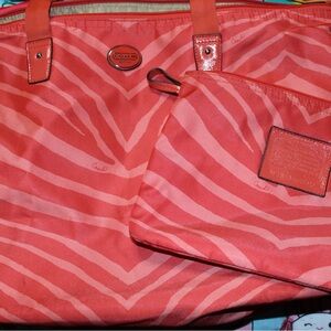 Coach Zebra Weekender/packable HTF